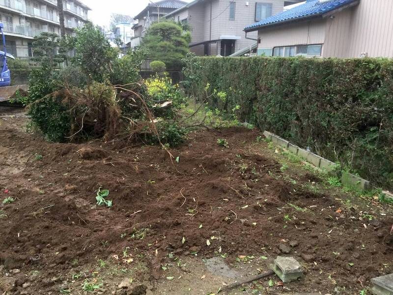 生木抜根伐採撤去工事